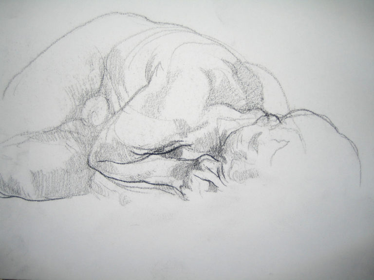 Michel_Houplain-etude-dormeur-dessin