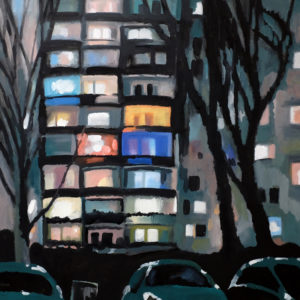 Claude-Max LOCHU_Koppen Strasse_huile sur toile_80x80cm_2017