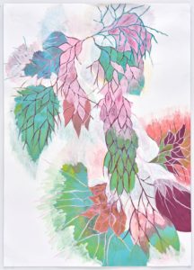 Elisa Ghertman-Poussée 3-poscas sur papier-29,7x21cm